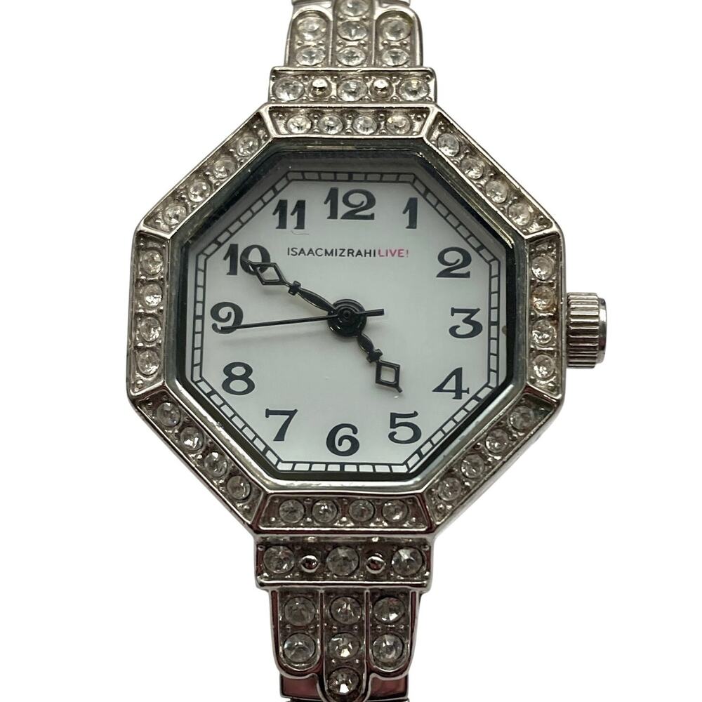 Isaac Mizrahi Live Art Deco Octagonal Women's Watch 25mm - New Battery
